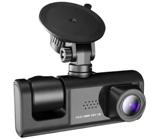 Автомобільний відеореєстратор DVR S1 2&Prime; з 3 камерами Full HD 1080P, камерою заднього виду та нічною зйомкою 2690-j фото