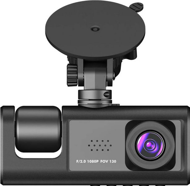 Автомобільний відеореєстратор DVR S1 2&Prime; з 3 камерами Full HD 1080P, камерою заднього виду та нічною зйомкою 2690-j фото