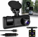 Автомобільний відеореєстратор DVR S1 2&Prime; з 3 камерами Full HD 1080P, камерою заднього виду та нічною зйомкою 2690-j фото 2