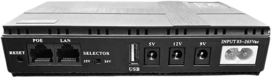 Повербанк UPS для роутера 10400 mAh 36W 2A з виходами 5V/9V/12V UPS120 фото