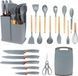 Набор кухонных принадлежностей 19 предметов с подставкой Kitchen set DT-858 фото 5