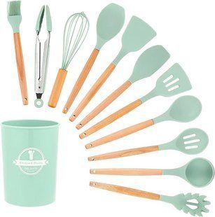 Набір кухонного приладдя з підставкою 12 предметів Kitchen Set DT-71 фото