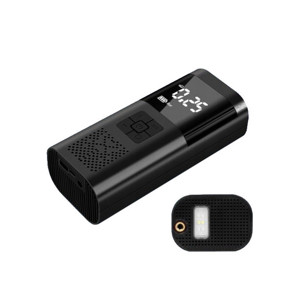 Портативний автомобільний компресор Wireless Pump 150 PSI з LED дисплеєм та ліхтариком 1245 фото
