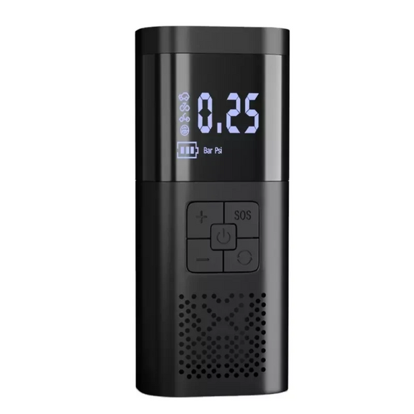 Портативний автомобільний компресор Wireless Pump 150 PSI з LED дисплеєм та ліхтариком 1245 фото